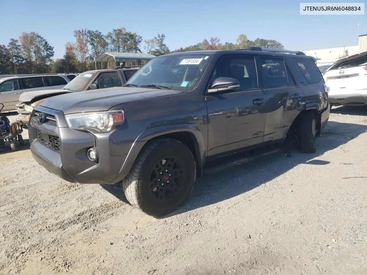 2022 Toyota 4Runner Sr5/Sr5 Premium VIN: JTENU5JR6N6048834 Lot: 77361334