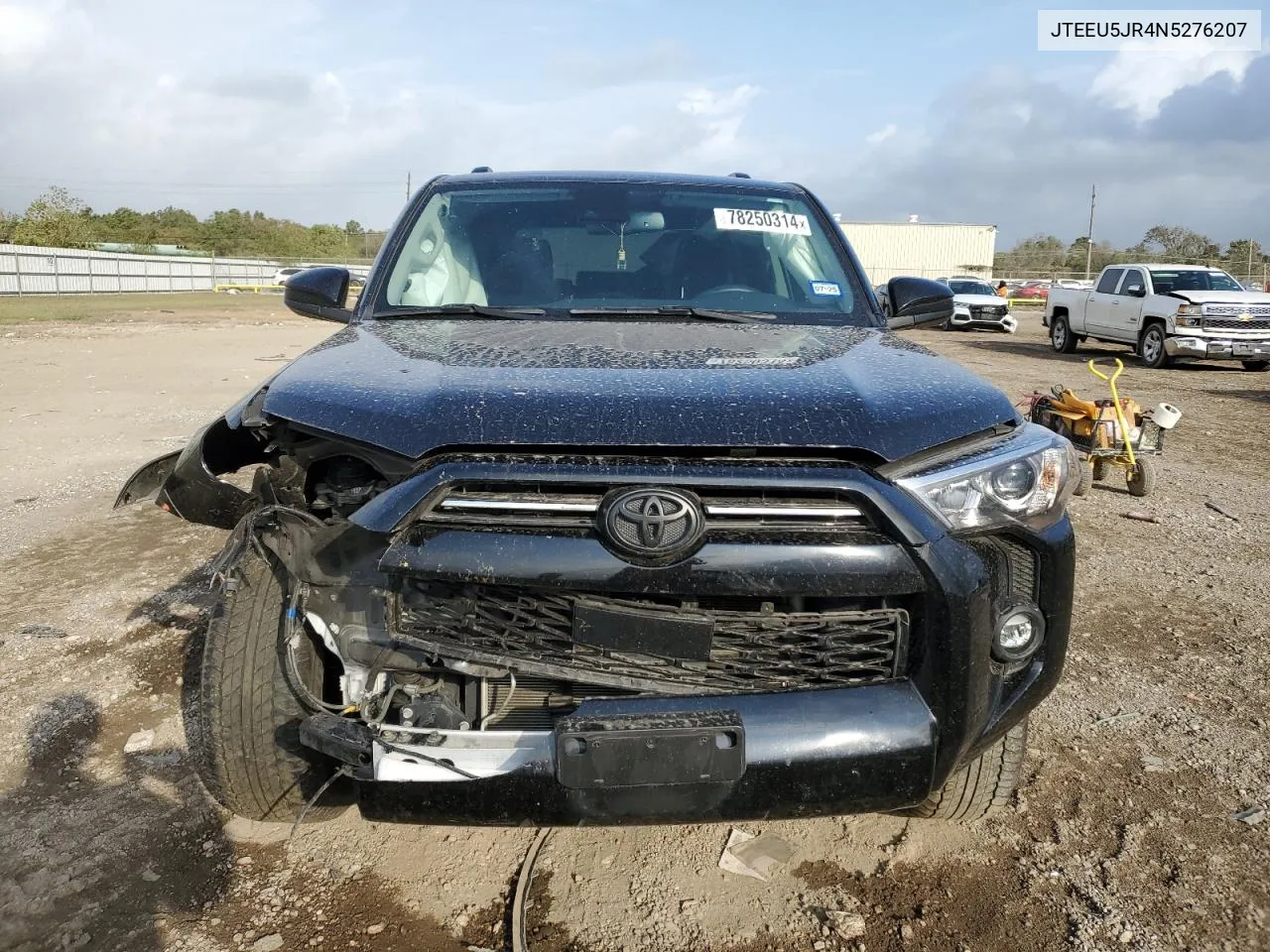 2022 Toyota 4Runner Sr5 VIN: JTEEU5JR4N5276207 Lot: 78250314