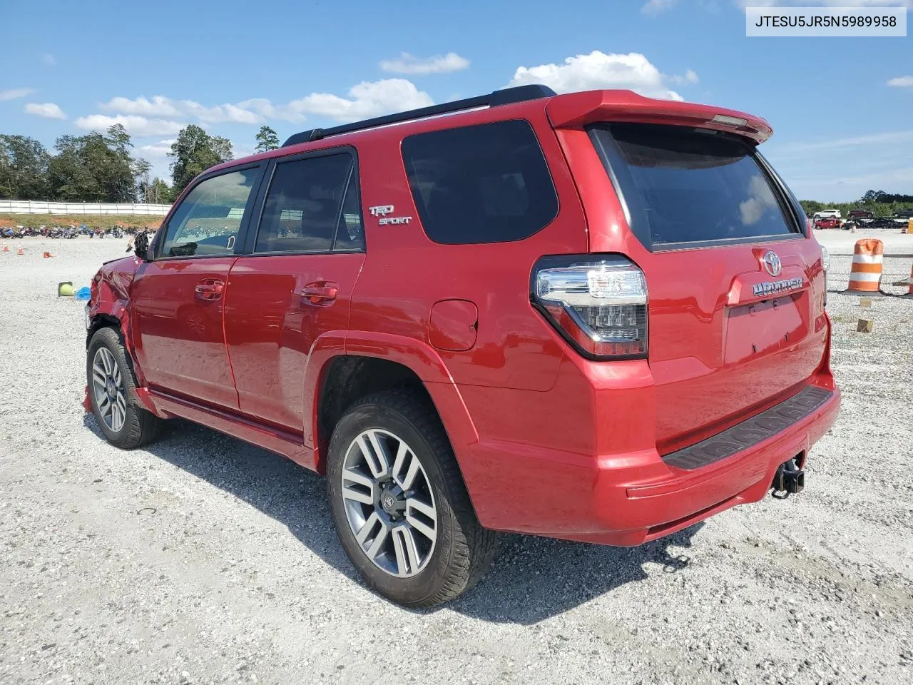 2022 Toyota 4Runner Sr5 Premium VIN: JTESU5JR5N5989958 Lot: 78863614