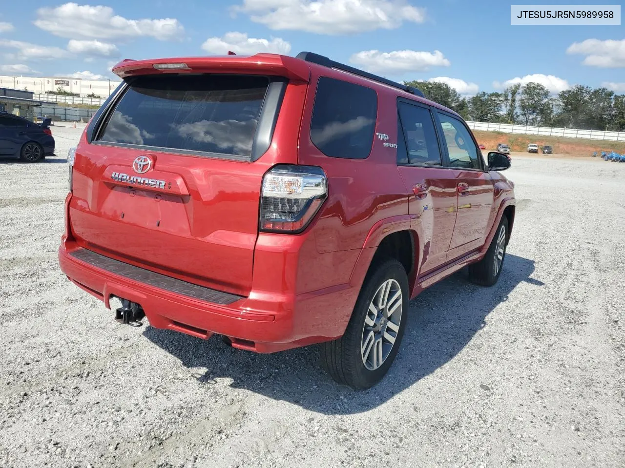 2022 Toyota 4Runner Sr5 Premium VIN: JTESU5JR5N5989958 Lot: 78863614