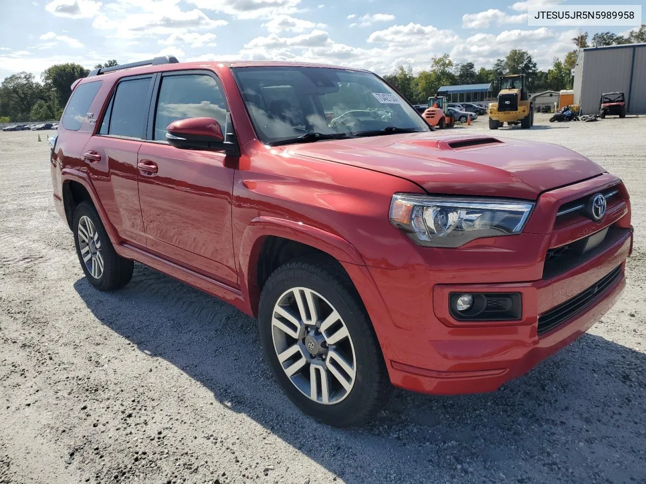 2022 Toyota 4Runner Sr5 Premium VIN: JTESU5JR5N5989958 Lot: 78863614