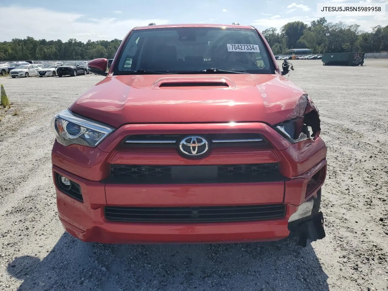 2022 Toyota 4Runner Sr5 Premium VIN: JTESU5JR5N5989958 Lot: 78863614