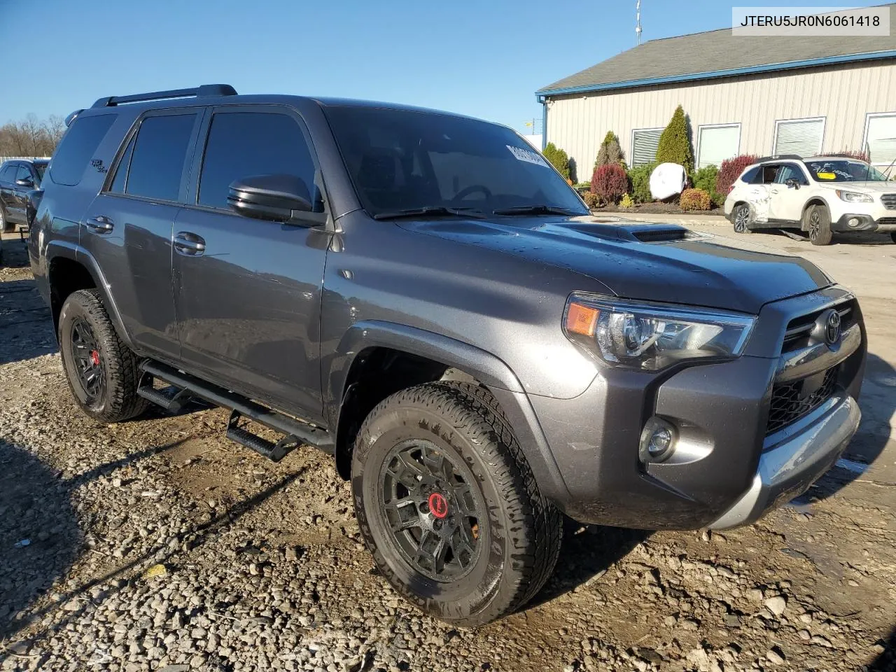 2022 Toyota 4Runner Sr5 Premium VIN: JTERU5JR0N6061418 Lot: 80013004