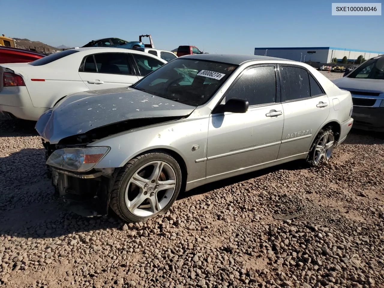 1998 Toyota Altezza VIN: SXE100008046 Lot: 80006274