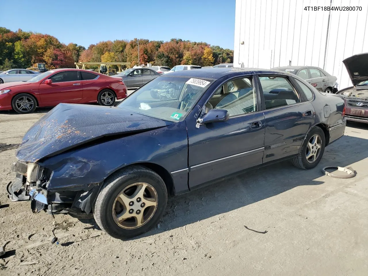 1998 Toyota Avalon Xl VIN: 4T1BF18B4WU280070 Lot: 75839954