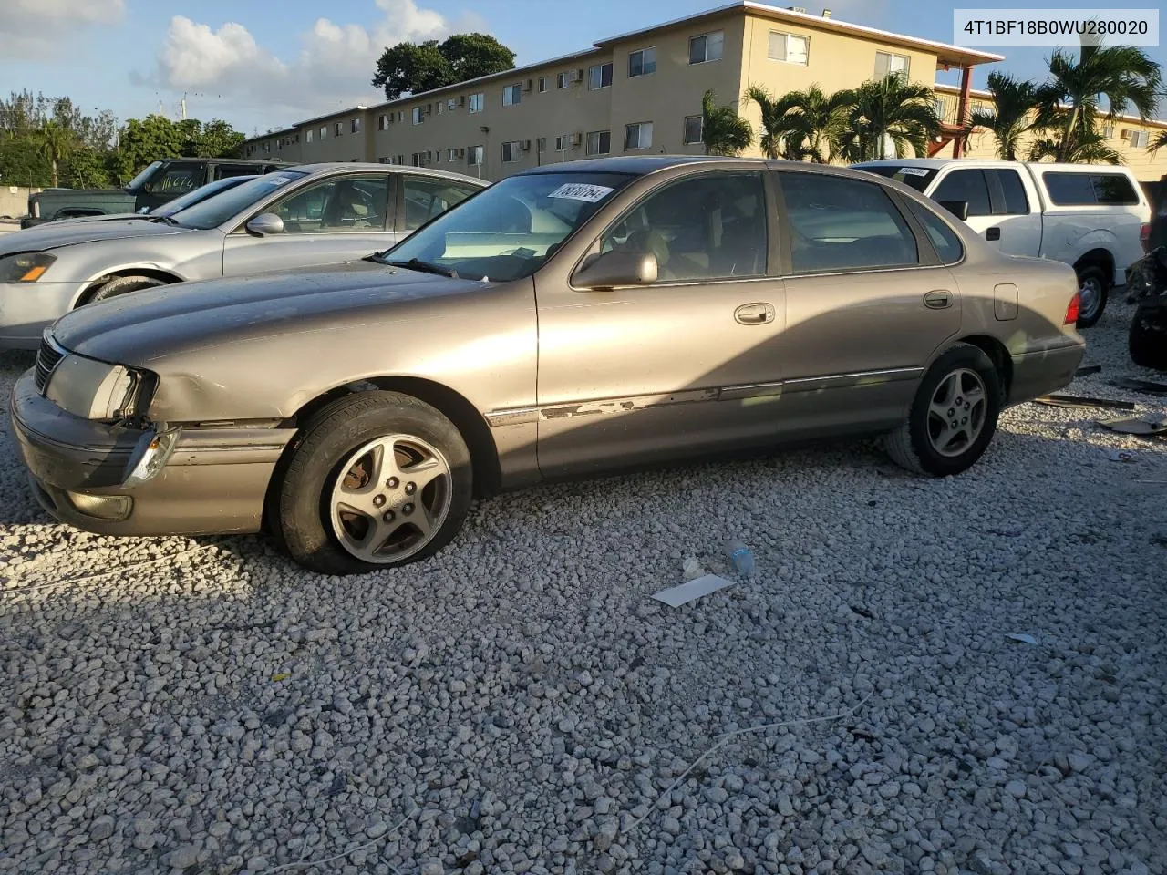 1998 Toyota Avalon Xl VIN: 4T1BF18B0WU280020 Lot: 78810764