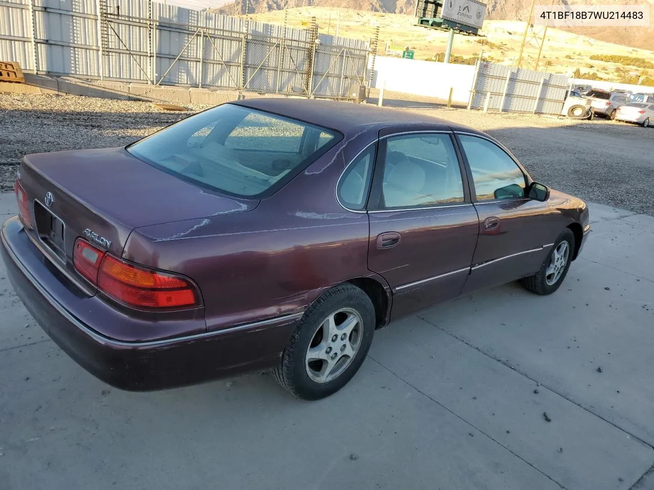 1998 Toyota Avalon Xl VIN: 4T1BF18B7WU214483 Lot: 79507684