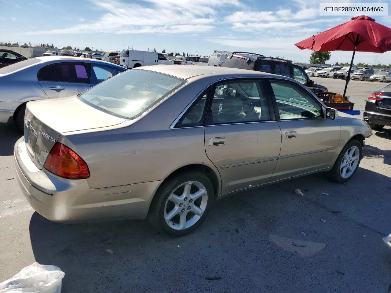 2000 Toyota Avalon Xl VIN: 4T1BF28B7YU064660 Lot: 60772954