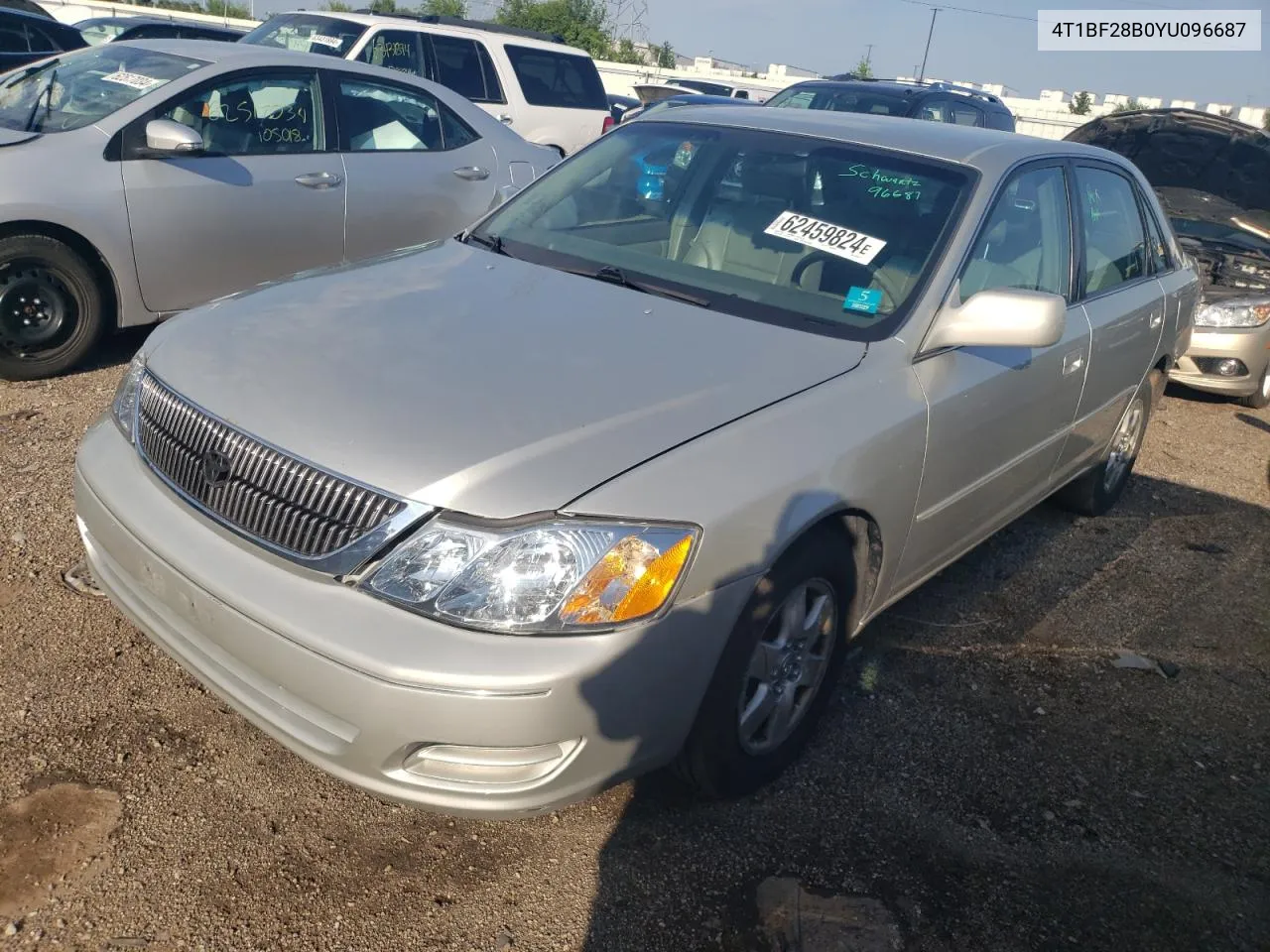 2000 Toyota Avalon Xl VIN: 4T1BF28B0YU096687 Lot: 62459824