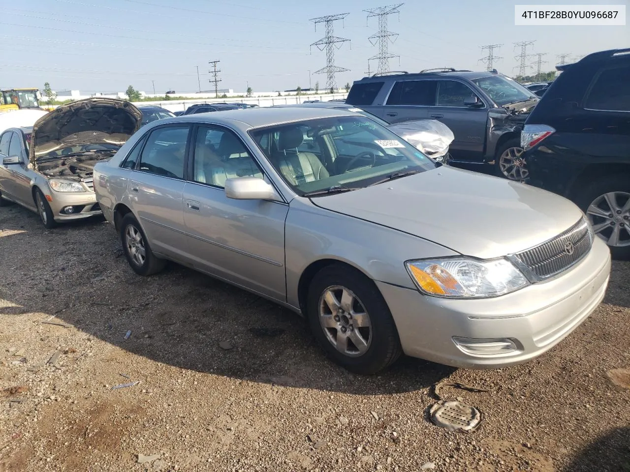 2000 Toyota Avalon Xl VIN: 4T1BF28B0YU096687 Lot: 62459824