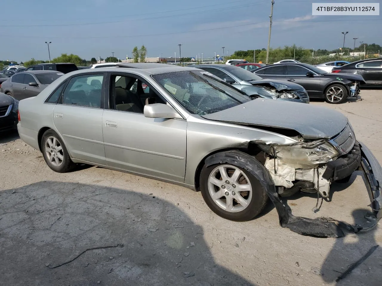 2000 Toyota Avalon Xl VIN: 4T1BF28B3YU112574 Lot: 63531404