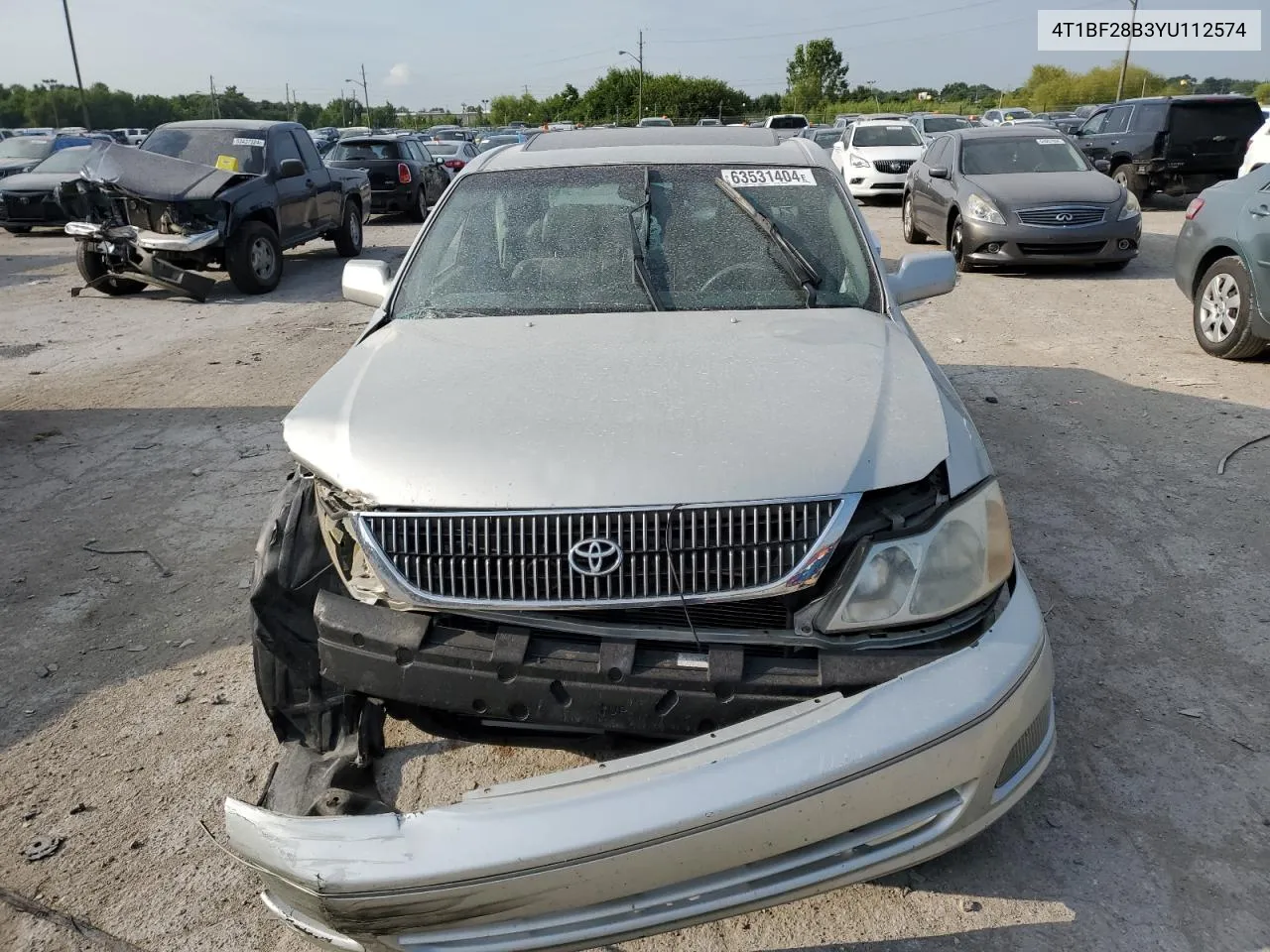 2000 Toyota Avalon Xl VIN: 4T1BF28B3YU112574 Lot: 63531404