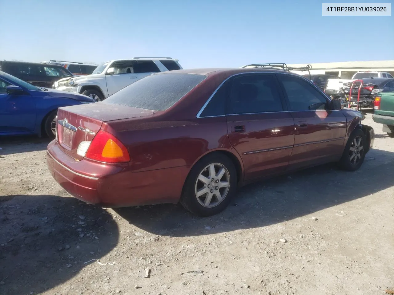 2000 Toyota Avalon Xl VIN: 4T1BF28B1YU039026 Lot: 68723034