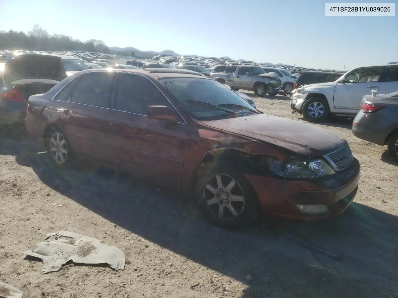 2000 Toyota Avalon Xl VIN: 4T1BF28B1YU039026 Lot: 68723034