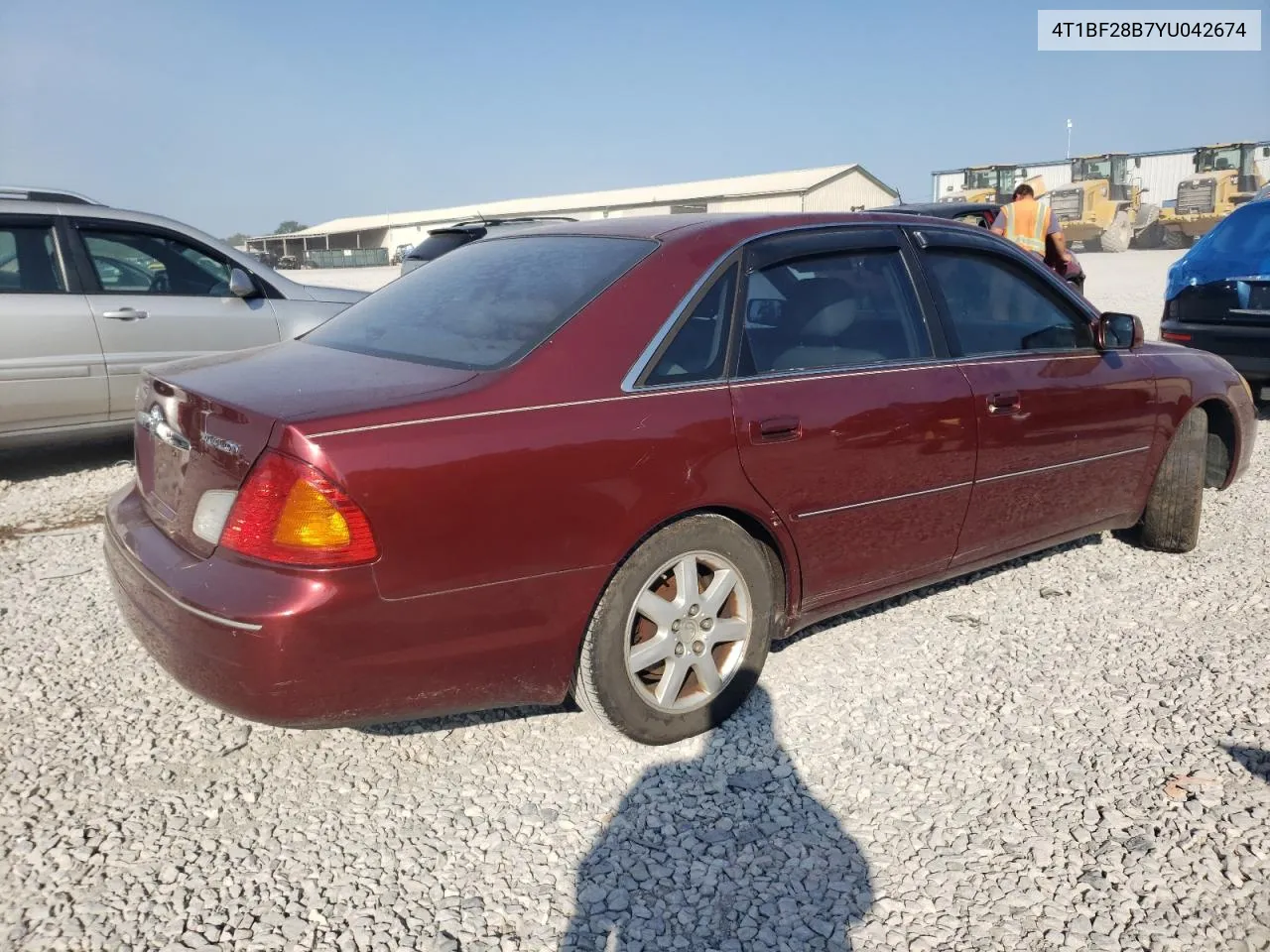 2000 Toyota Avalon Xl VIN: 4T1BF28B7YU042674 Lot: 69239104