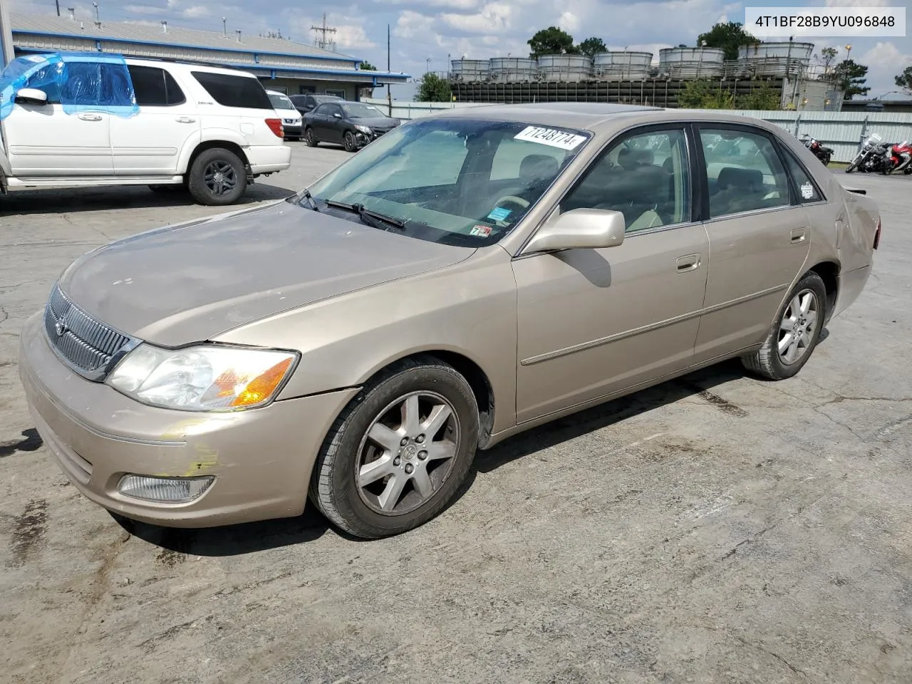 2000 Toyota Avalon Xl VIN: 4T1BF28B9YU096848 Lot: 71248774