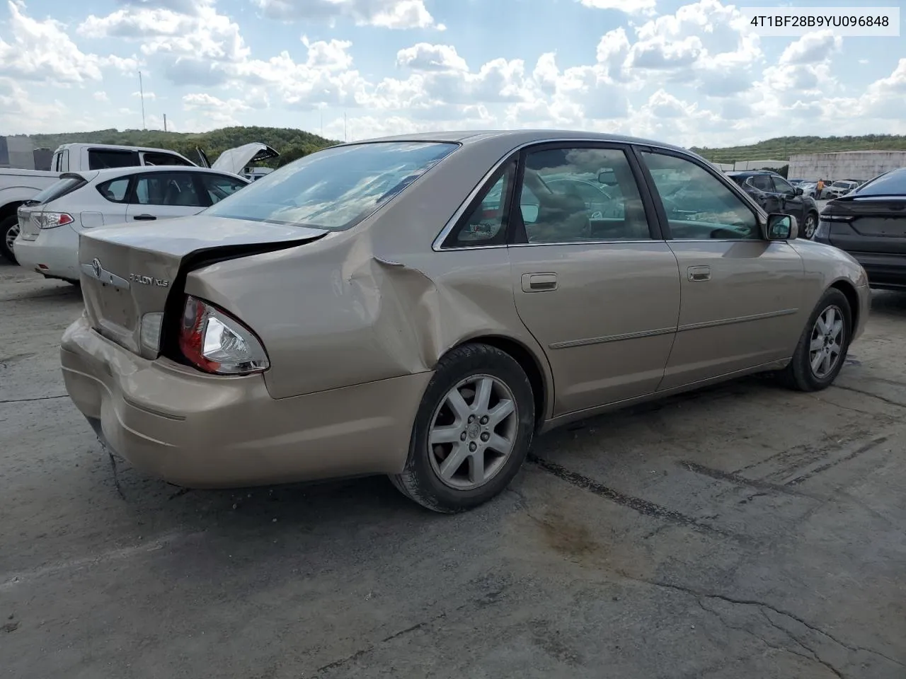 2000 Toyota Avalon Xl VIN: 4T1BF28B9YU096848 Lot: 71248774