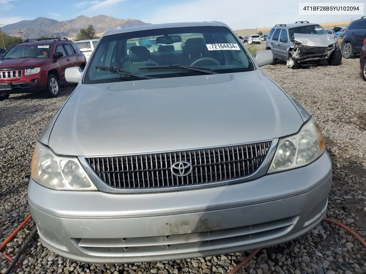 2000 Toyota Avalon Xl VIN: 4T1BF28B5YU102094 Lot: 72164434