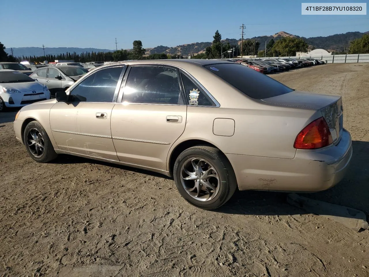 2000 Toyota Avalon Xl VIN: 4T1BF28B7YU108320 Lot: 74050244