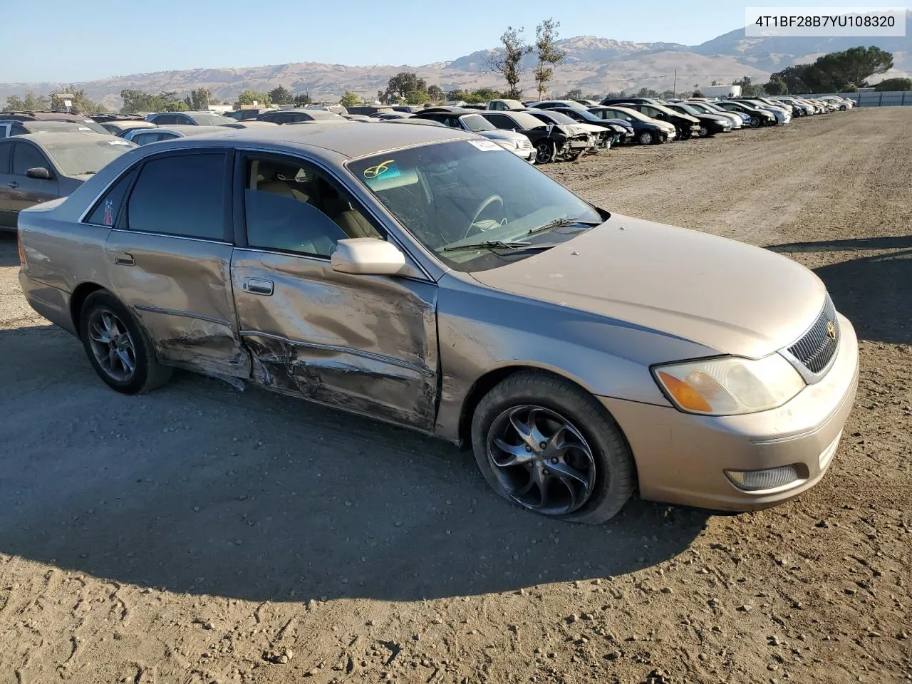 2000 Toyota Avalon Xl VIN: 4T1BF28B7YU108320 Lot: 74050244