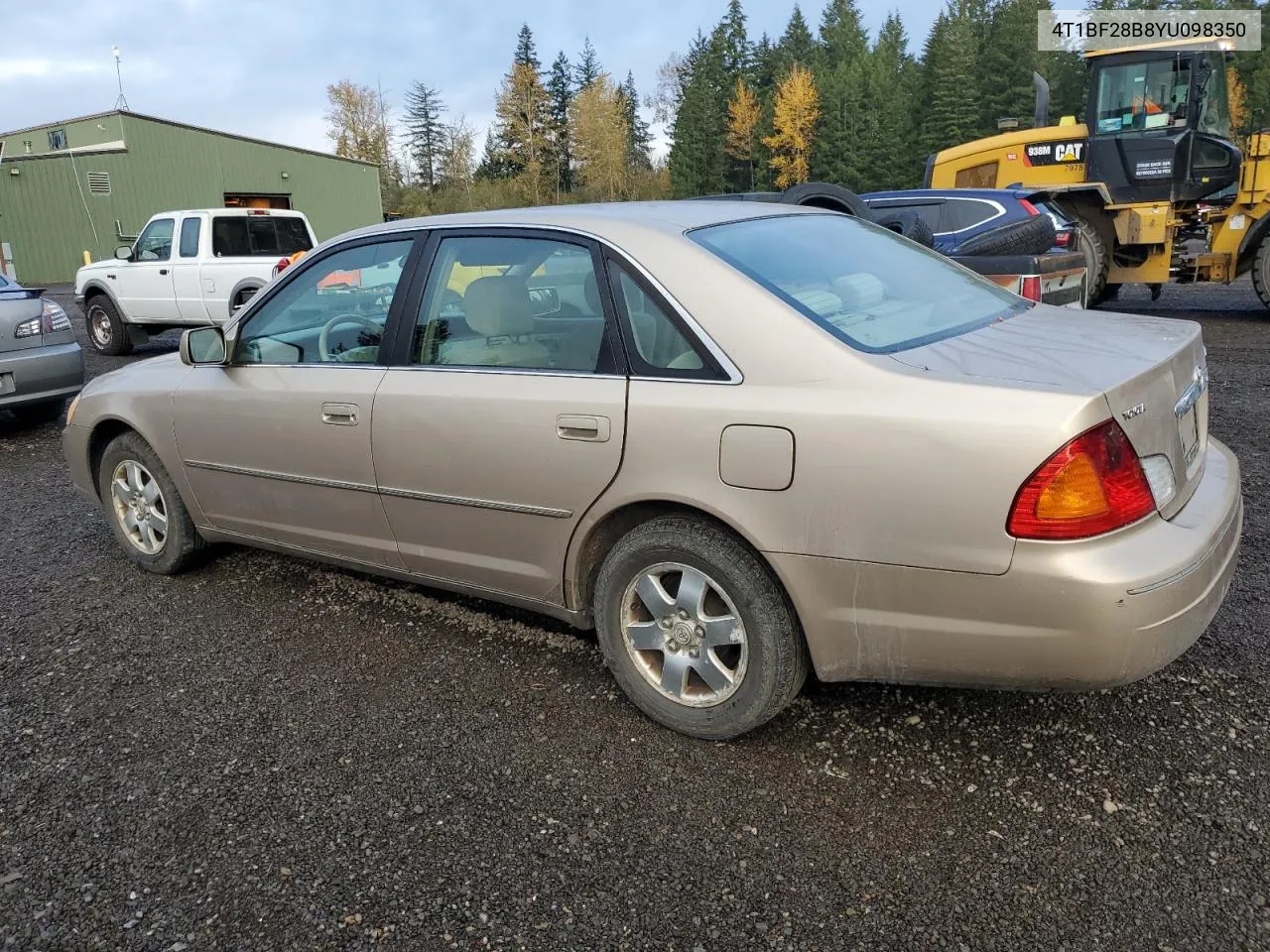 2000 Toyota Avalon Xl VIN: 4T1BF28B8YU098350 Lot: 74110724