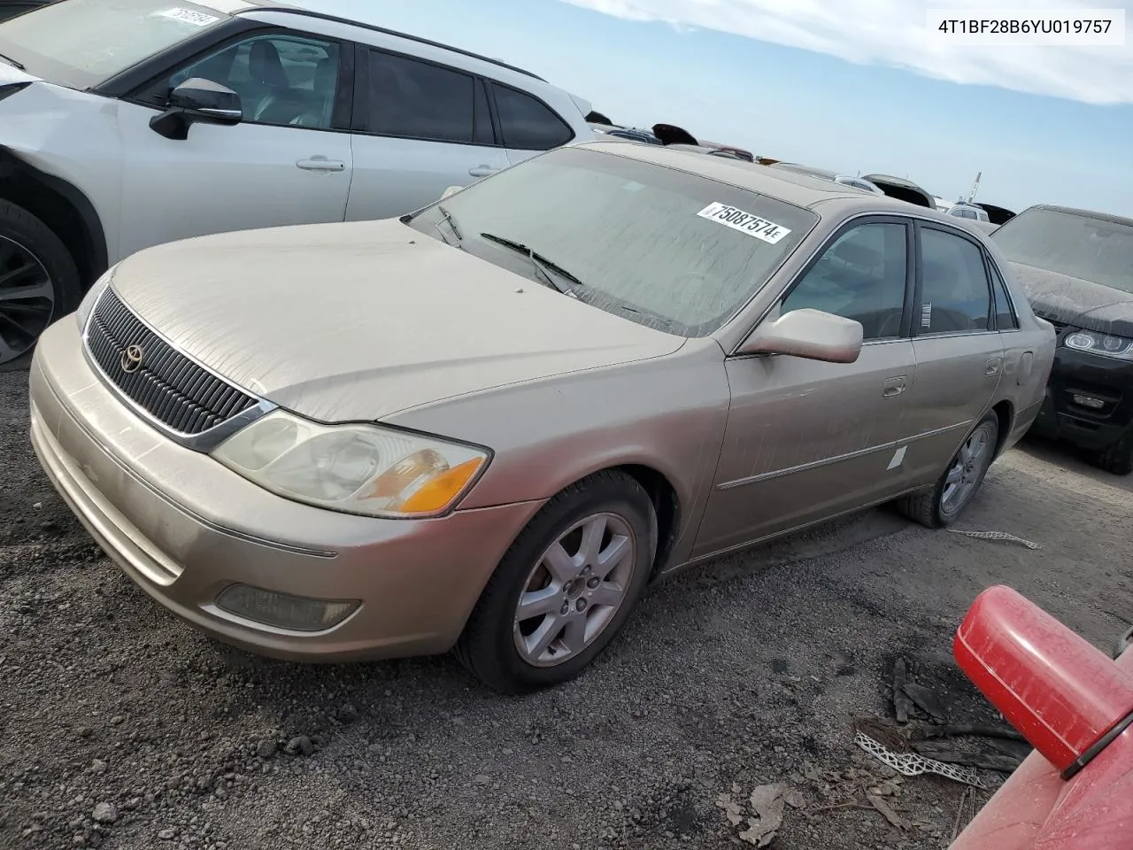 2000 Toyota Avalon Xl VIN: 4T1BF28B6YU019757 Lot: 75087574