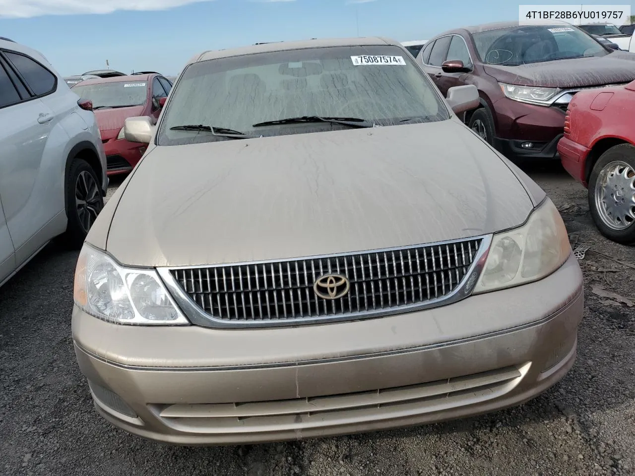 2000 Toyota Avalon Xl VIN: 4T1BF28B6YU019757 Lot: 75087574