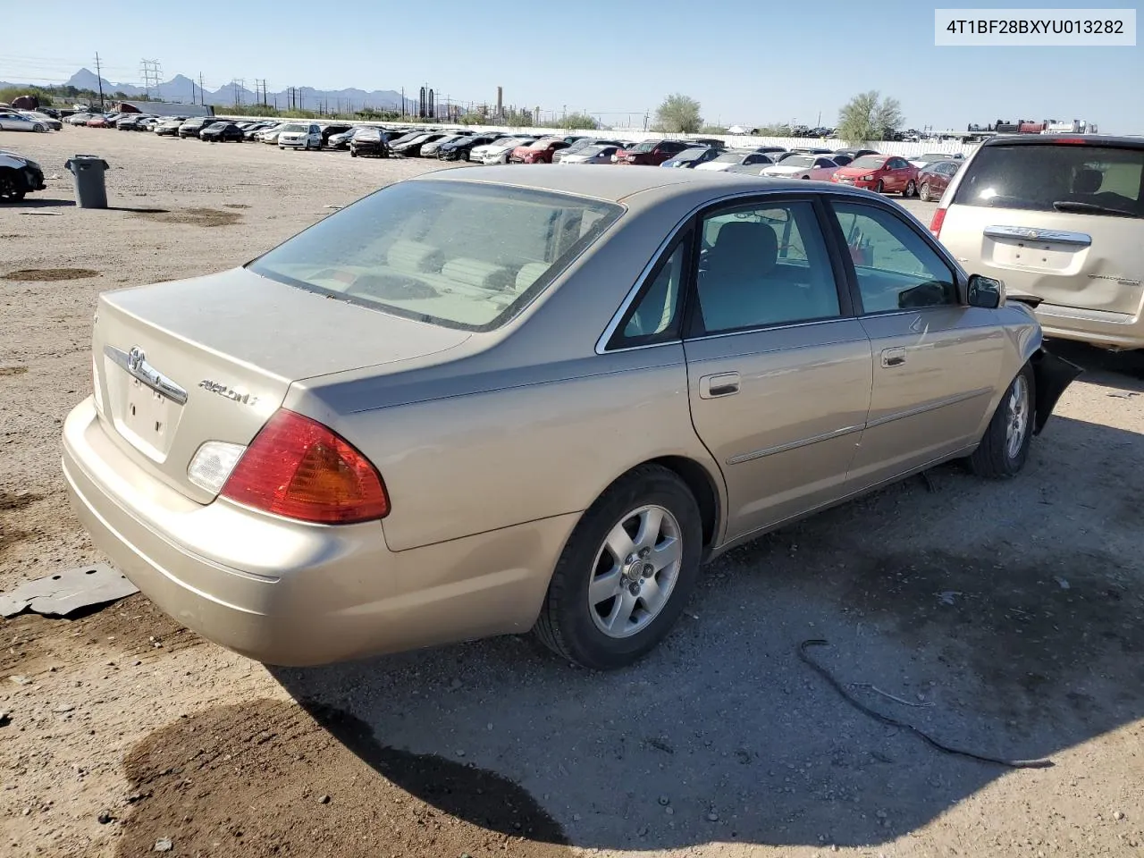 2000 Toyota Avalon Xl VIN: 4T1BF28BXYU013282 Lot: 75960644