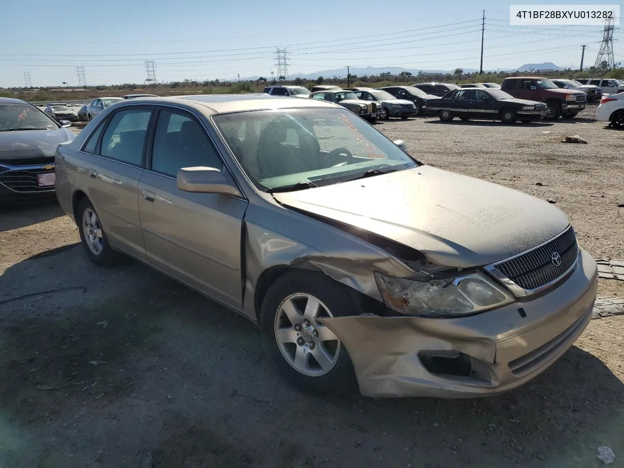 2000 Toyota Avalon Xl VIN: 4T1BF28BXYU013282 Lot: 75960644