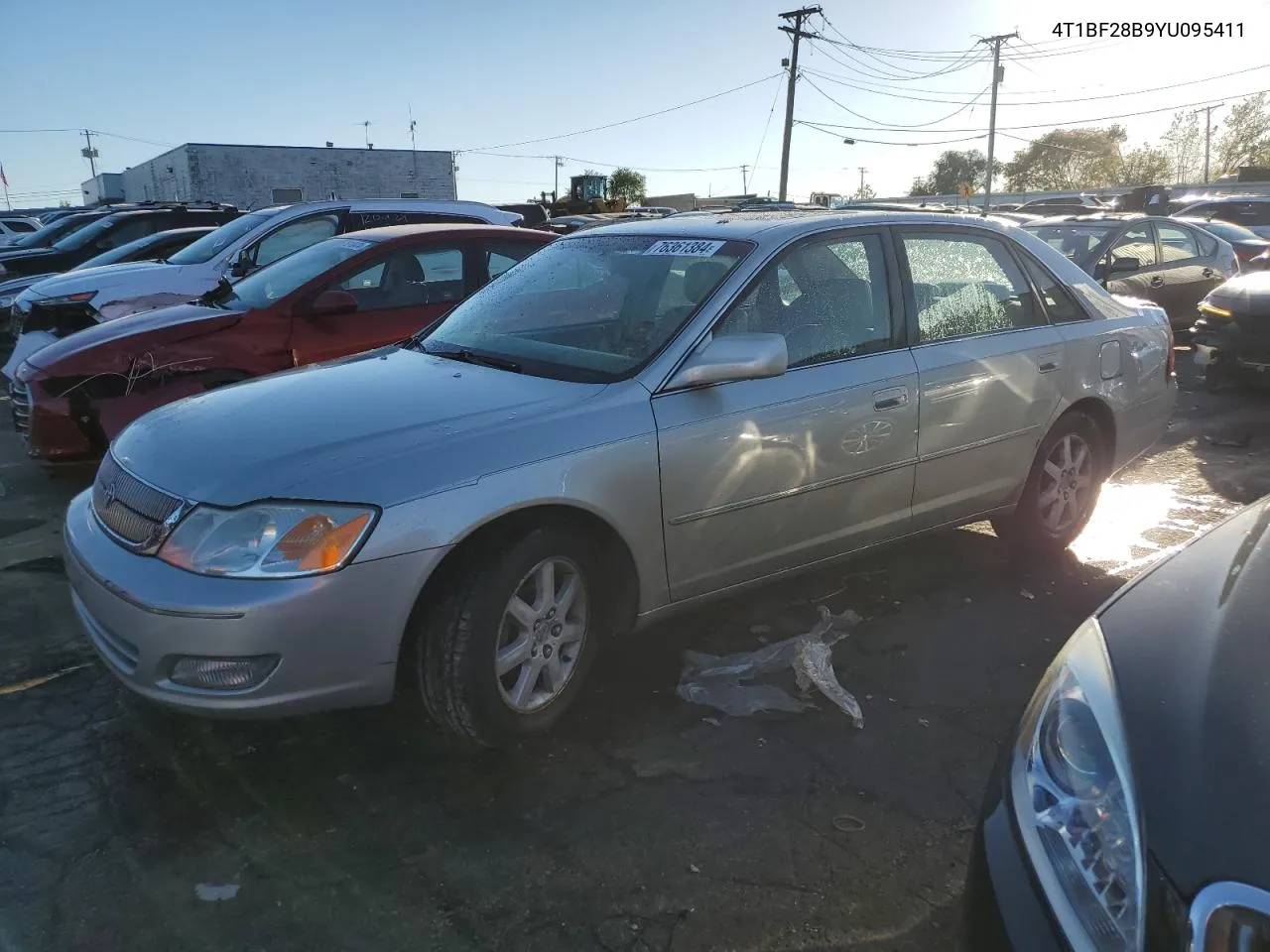 2000 Toyota Avalon Xl VIN: 4T1BF28B9YU095411 Lot: 76361384