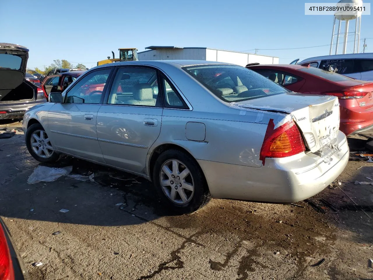 2000 Toyota Avalon Xl VIN: 4T1BF28B9YU095411 Lot: 76361384