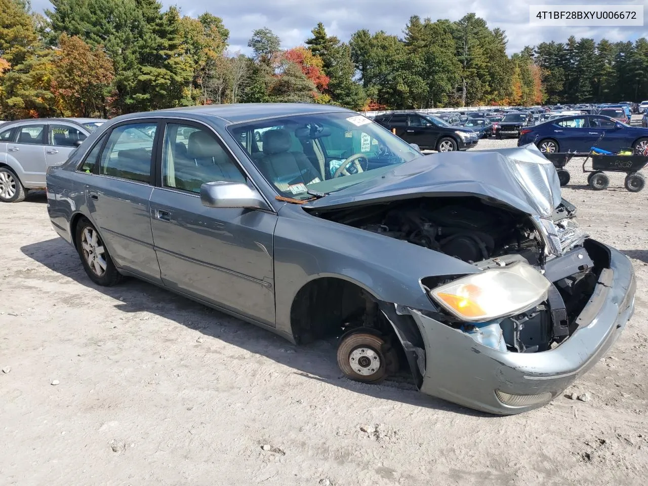 2000 Toyota Avalon Xl VIN: 4T1BF28BXYU006672 Lot: 76519044