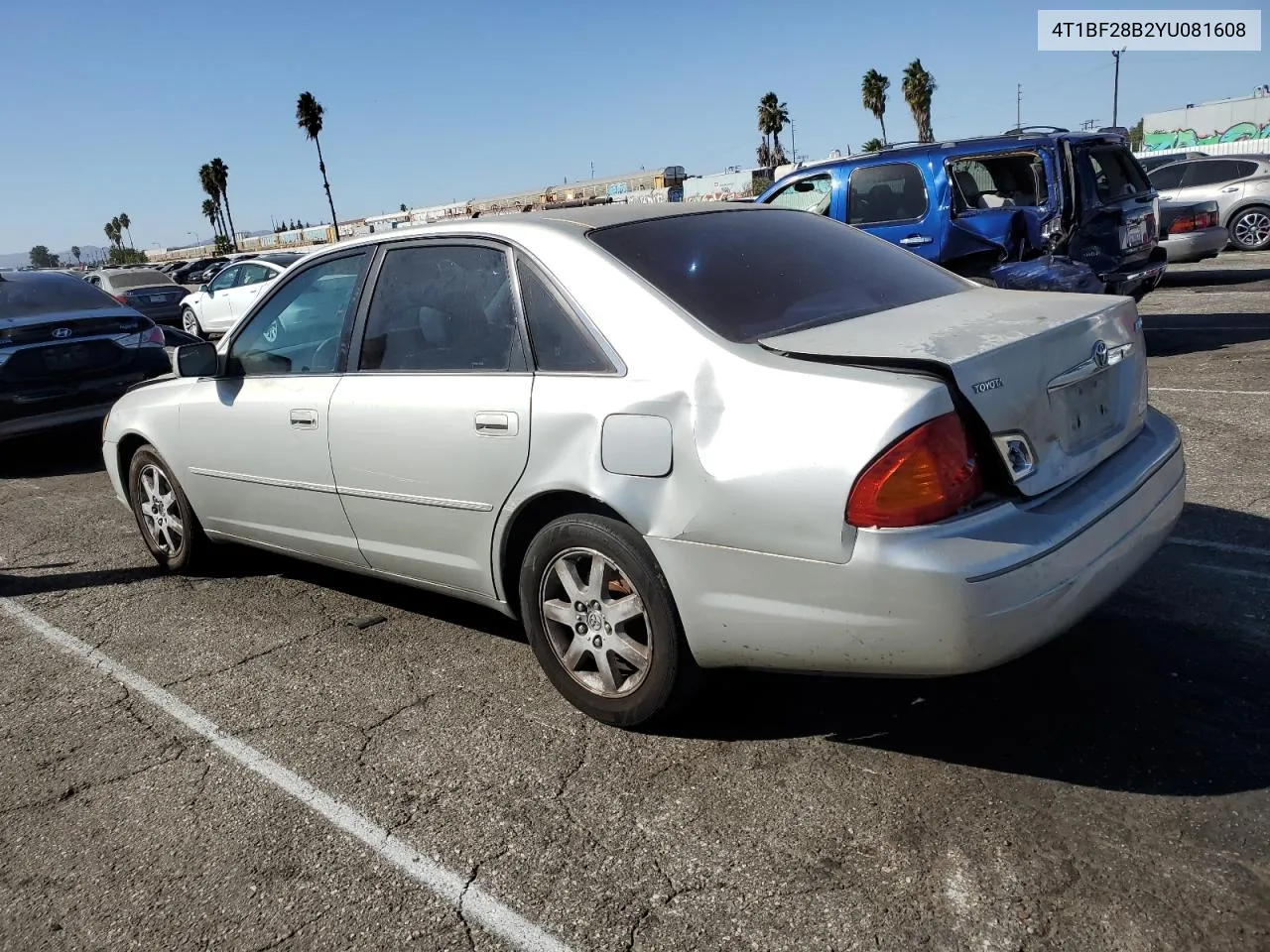 2000 Toyota Avalon Xl VIN: 4T1BF28B2YU081608 Lot: 76565924