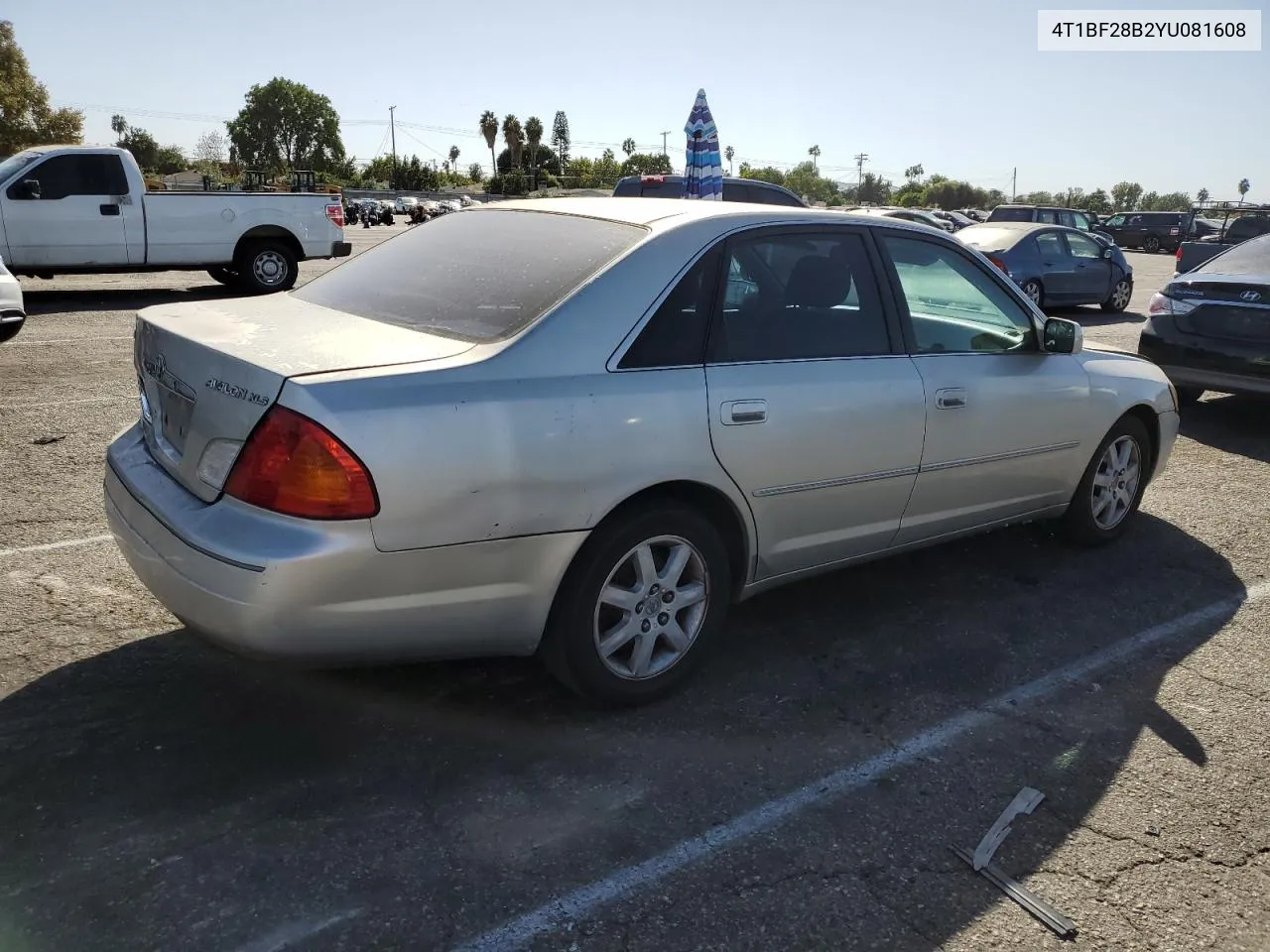 2000 Toyota Avalon Xl VIN: 4T1BF28B2YU081608 Lot: 76565924