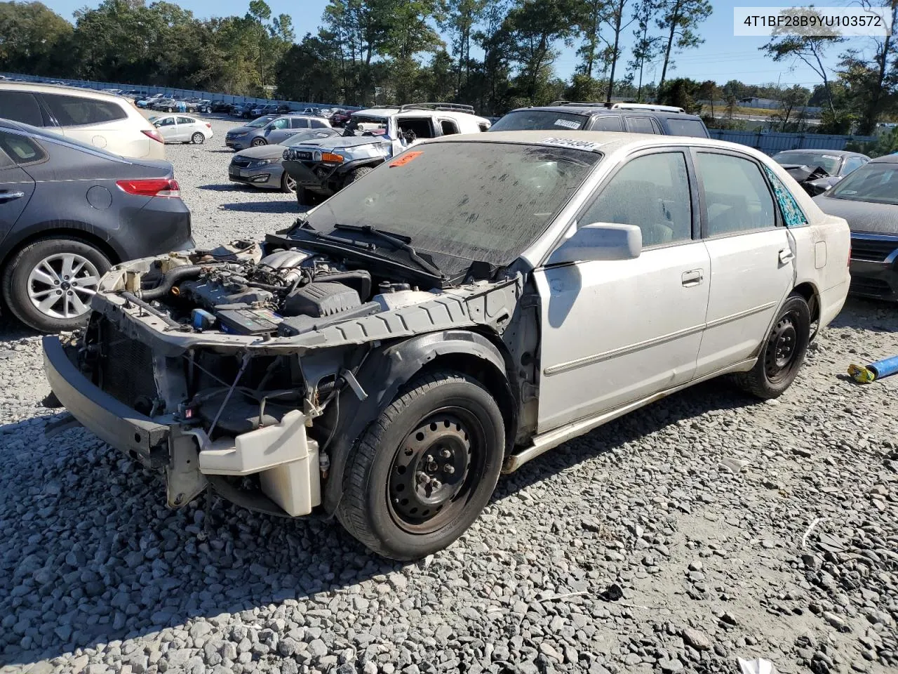 2000 Toyota Avalon Xl VIN: 4T1BF28B9YU103572 Lot: 76724304