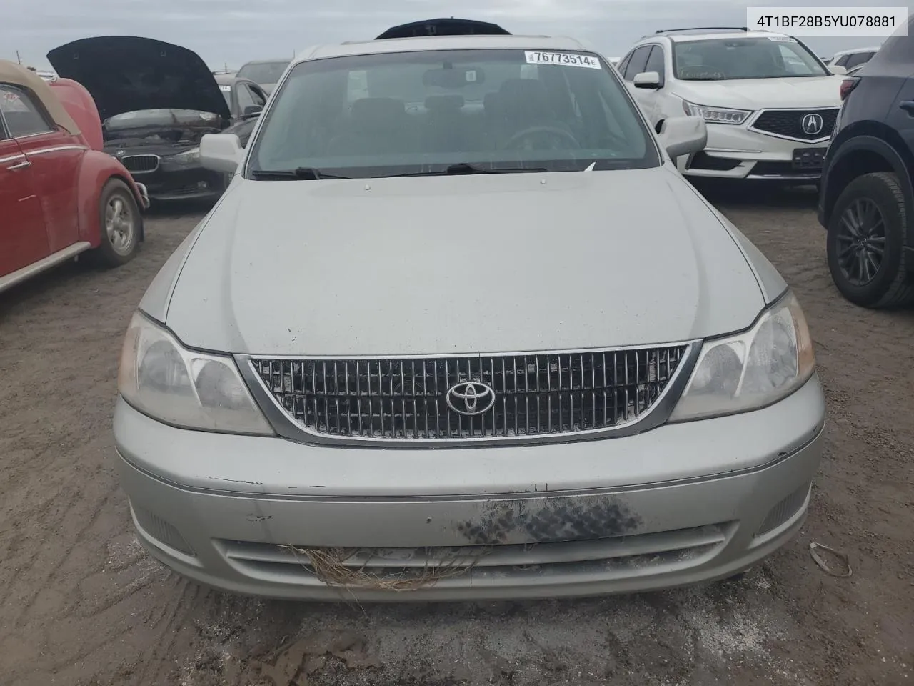 2000 Toyota Avalon Xl VIN: 4T1BF28B5YU078881 Lot: 76773514