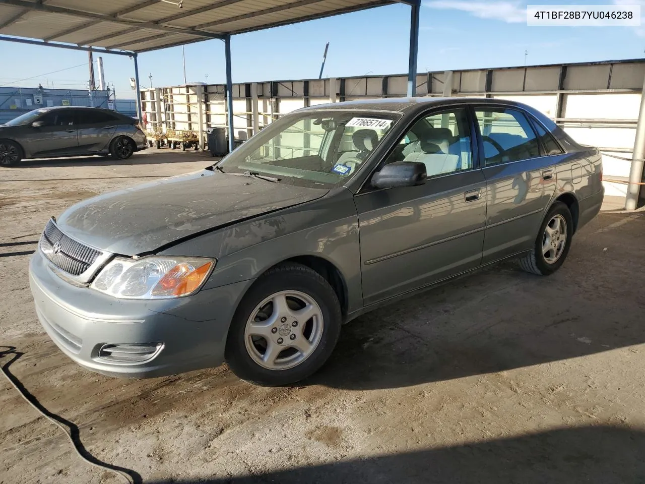 2000 Toyota Avalon Xl VIN: 4T1BF28B7YU046238 Lot: 77665714