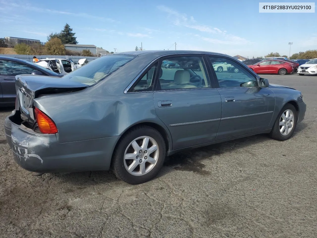 2000 Toyota Avalon Xl VIN: 4T1BF28B3YU029100 Lot: 78139904