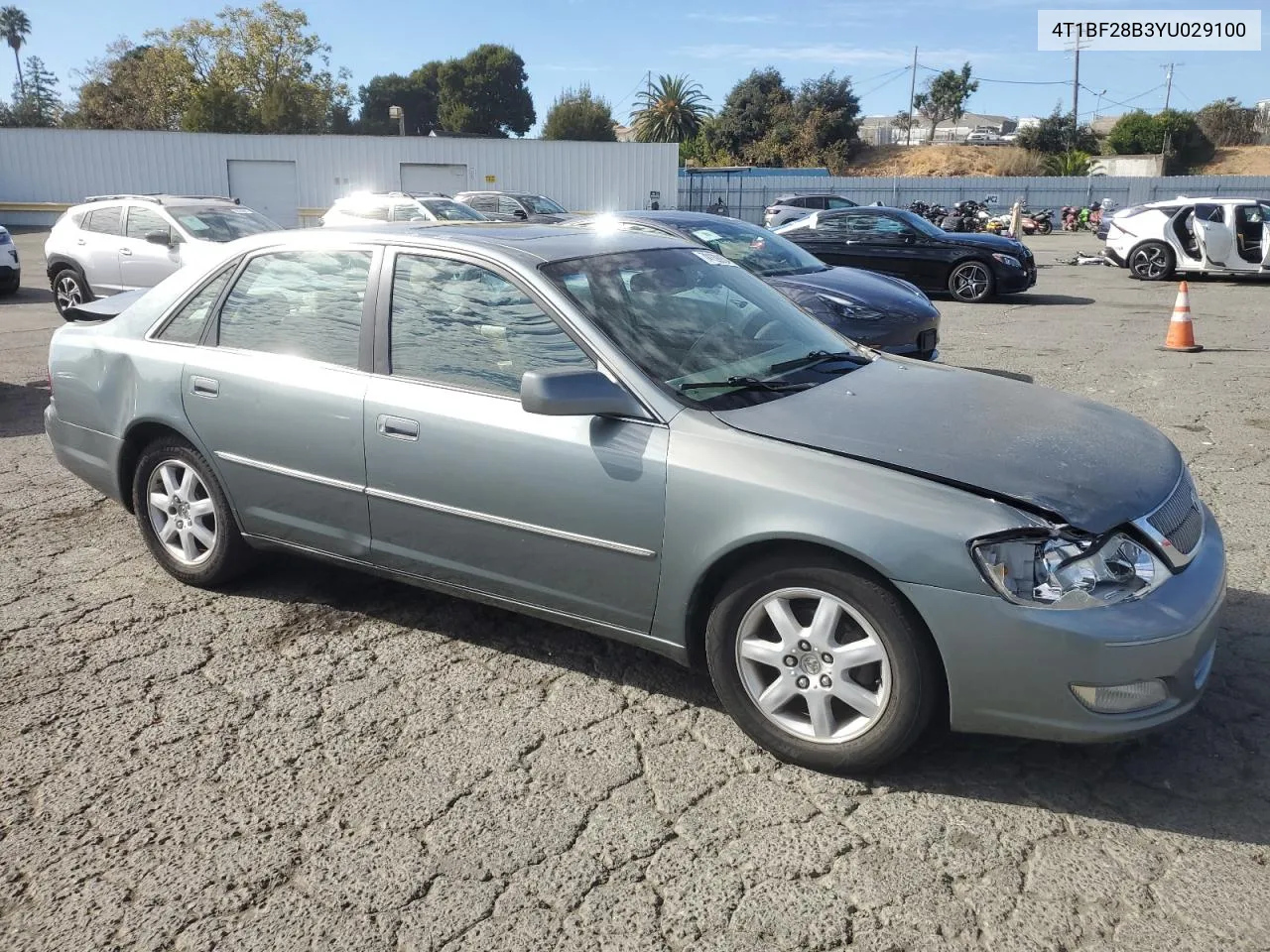 2000 Toyota Avalon Xl VIN: 4T1BF28B3YU029100 Lot: 78139904