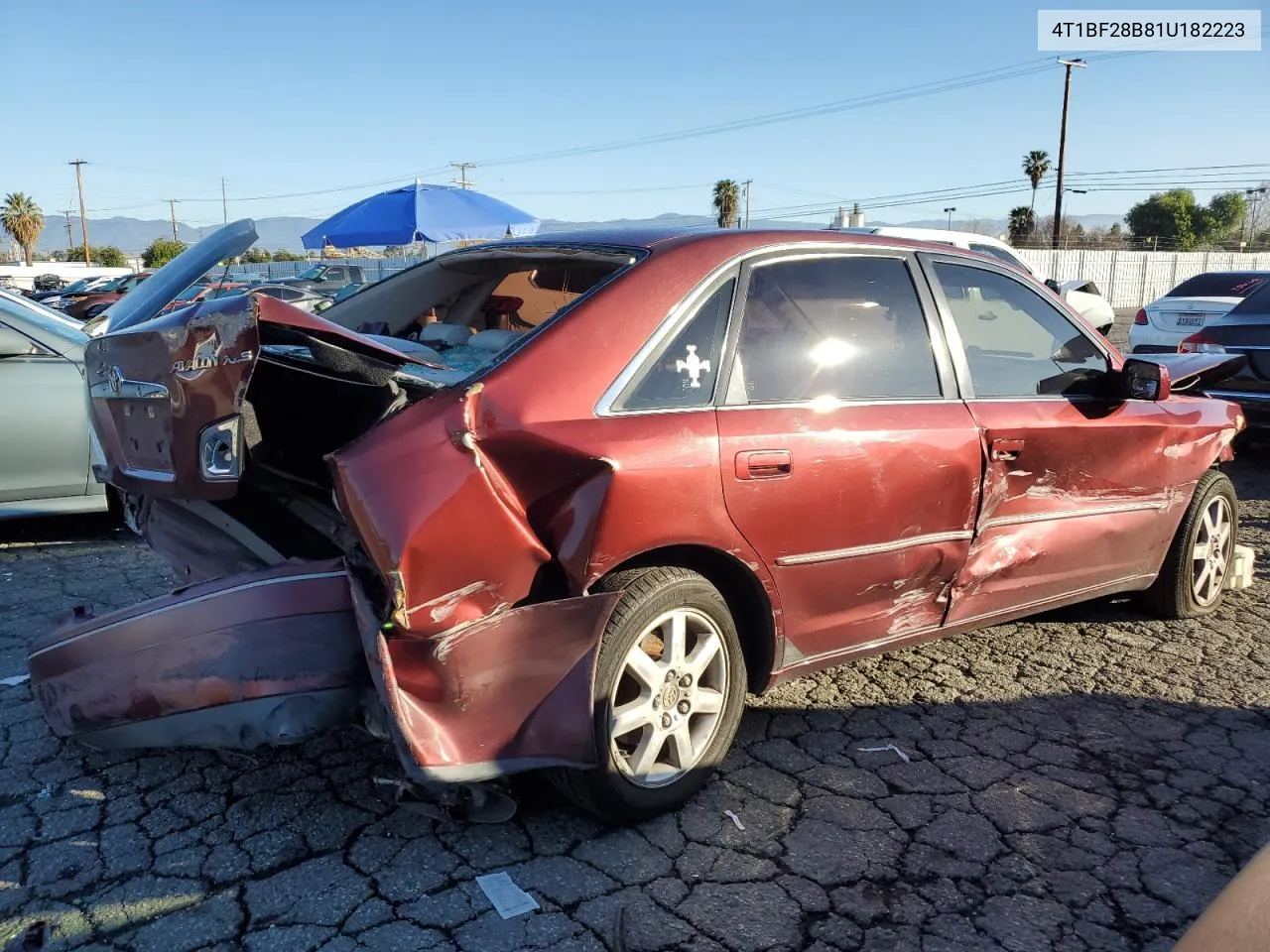 2001 Toyota Avalon Xl VIN: 4T1BF28B81U182223 Lot: 44137284