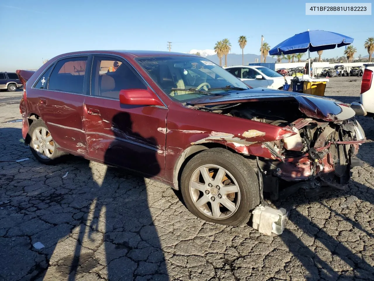 2001 Toyota Avalon Xl VIN: 4T1BF28B81U182223 Lot: 44137284