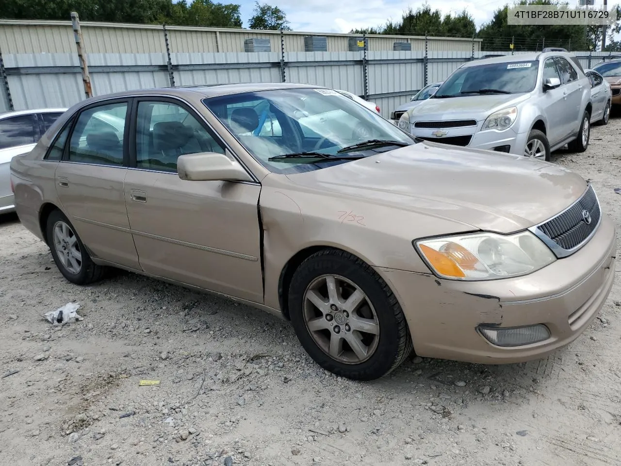 2001 Toyota Avalon Xl VIN: 4T1BF28B71U116729 Lot: 69624994