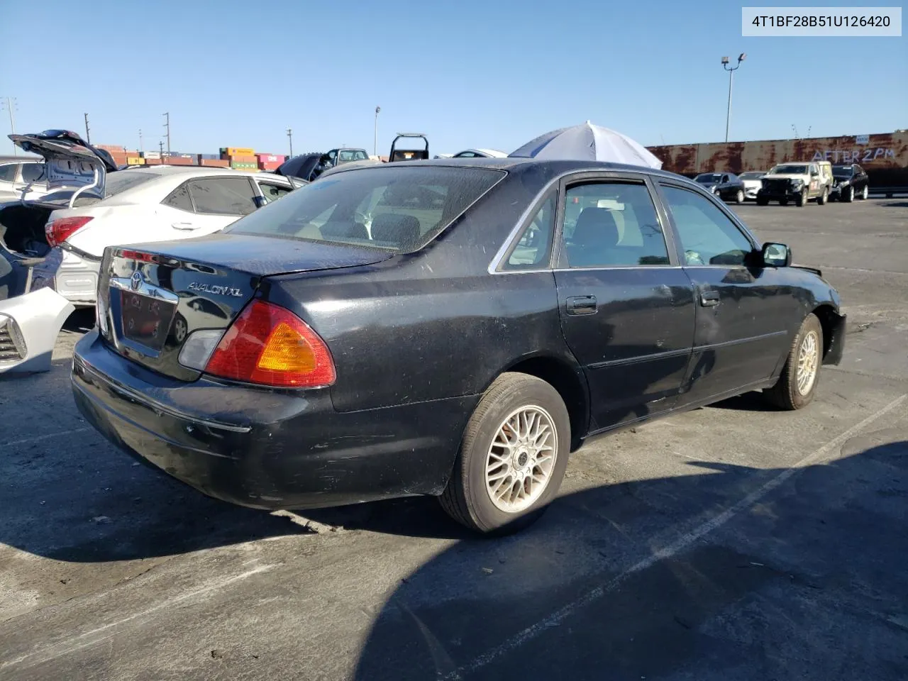 2001 Toyota Avalon Xl VIN: 4T1BF28B51U126420 Lot: 73495184