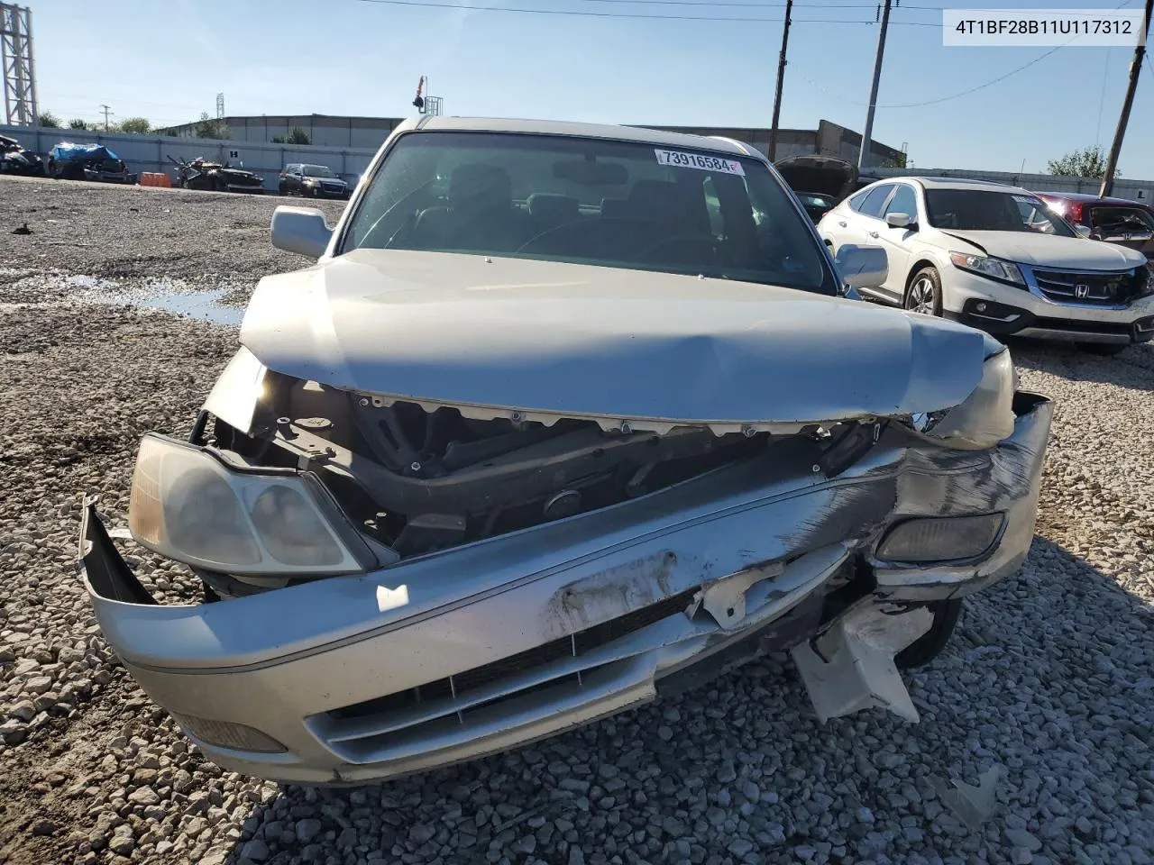 2001 Toyota Avalon Xl VIN: 4T1BF28B11U117312 Lot: 73916584