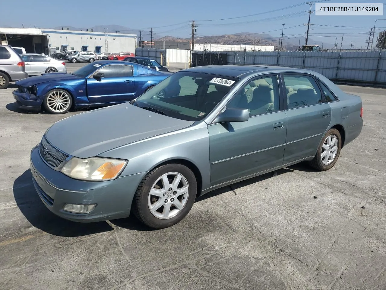 2001 Toyota Avalon Xl VIN: 4T1BF28B41U149204 Lot: 75729004