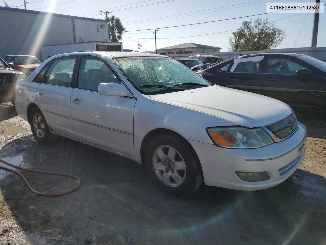 2001 Toyota Avalon Xl VIN: 4T1BF28B81U192587 Lot: 77306724