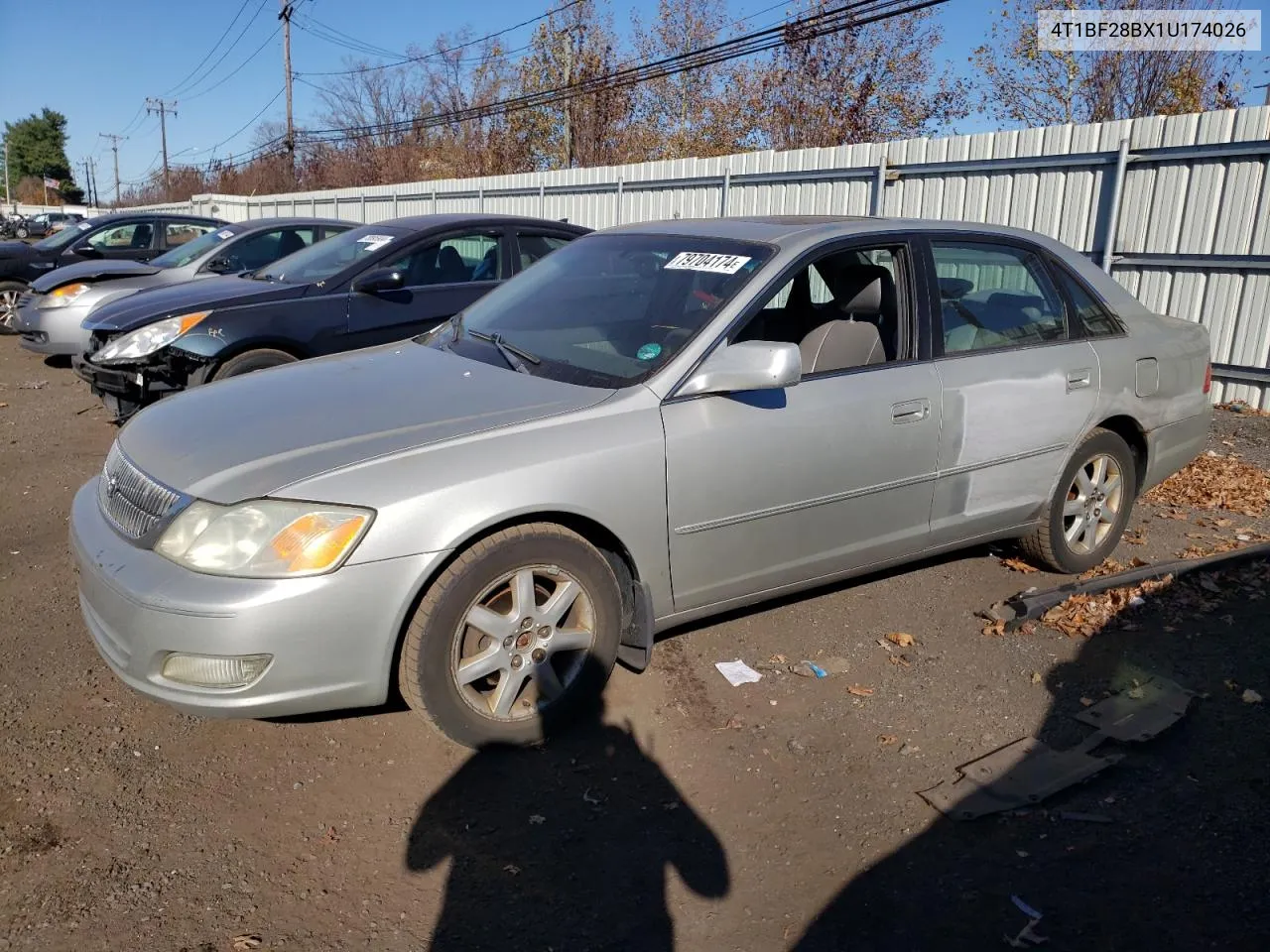 2001 Toyota Avalon Xl VIN: 4T1BF28BX1U174026 Lot: 79704174