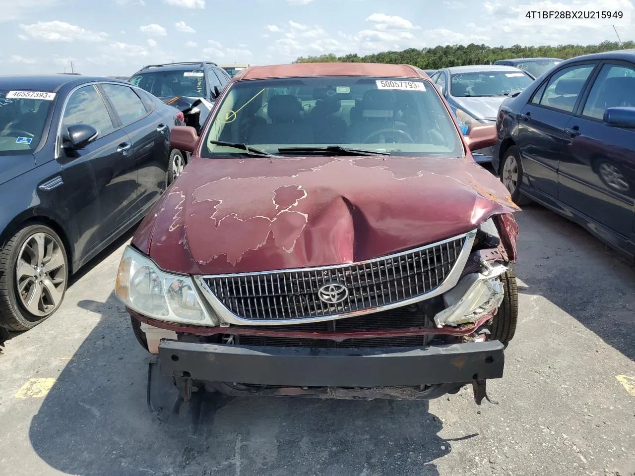 2002 Toyota Avalon Xl VIN: 4T1BF28BX2U215949 Lot: 50057793