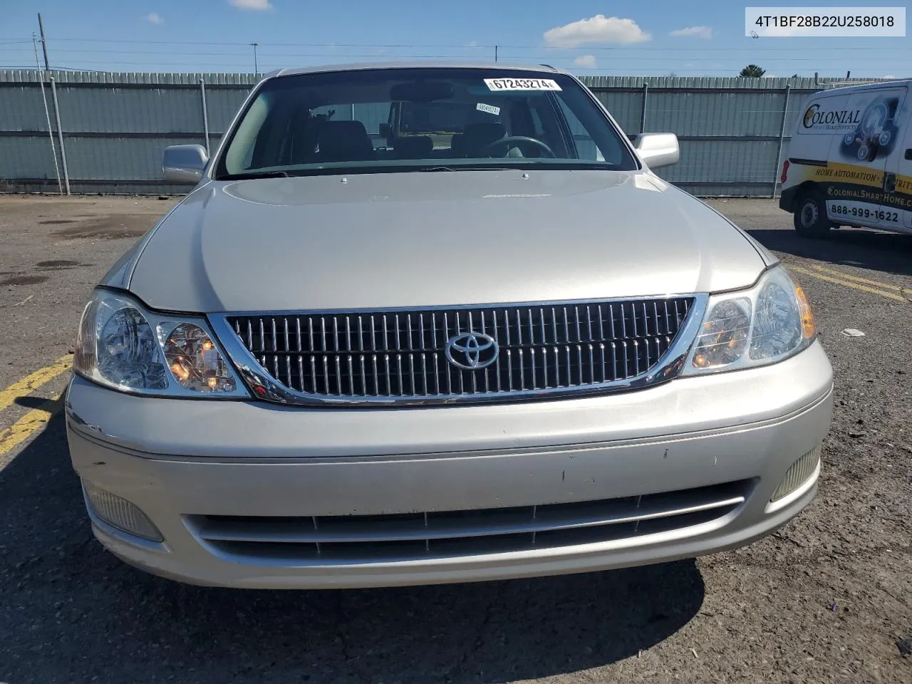 2002 Toyota Avalon Xl VIN: 4T1BF28B22U258018 Lot: 67243274