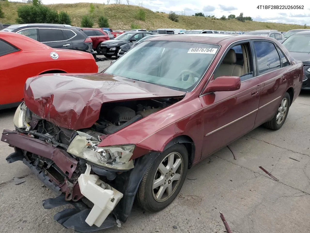 2002 Toyota Avalon Xl VIN: 4T1BF28B22U260562 Lot: 68876764